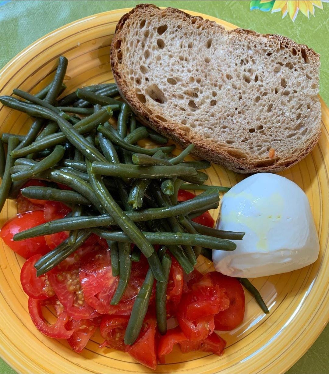 Filetti di soia ai peperoni, pomodorini e paprika 